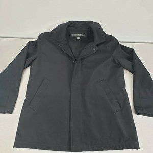 Kenneth Cole Reaction Womens Black Long Sleeve Collared‎ Coat Jacket Size Large